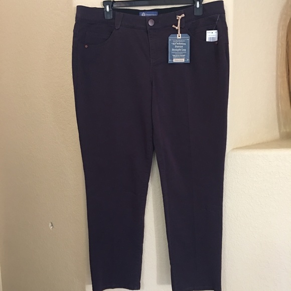 NWT Democracy Ab Solution Mulberry Straight Leg Jean - Picture 4 of 10